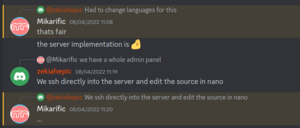 Mikarific on the rplace discord, saying "the server implementation is 🤌"